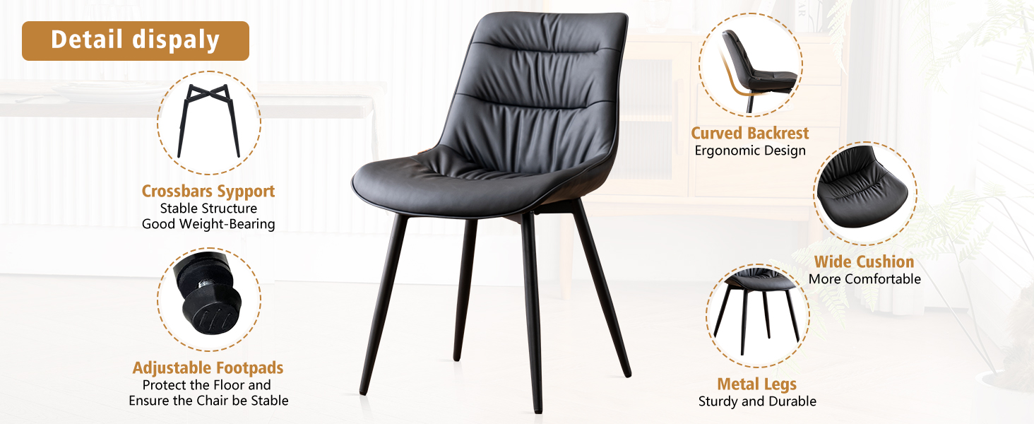 black dining chairs set of 2