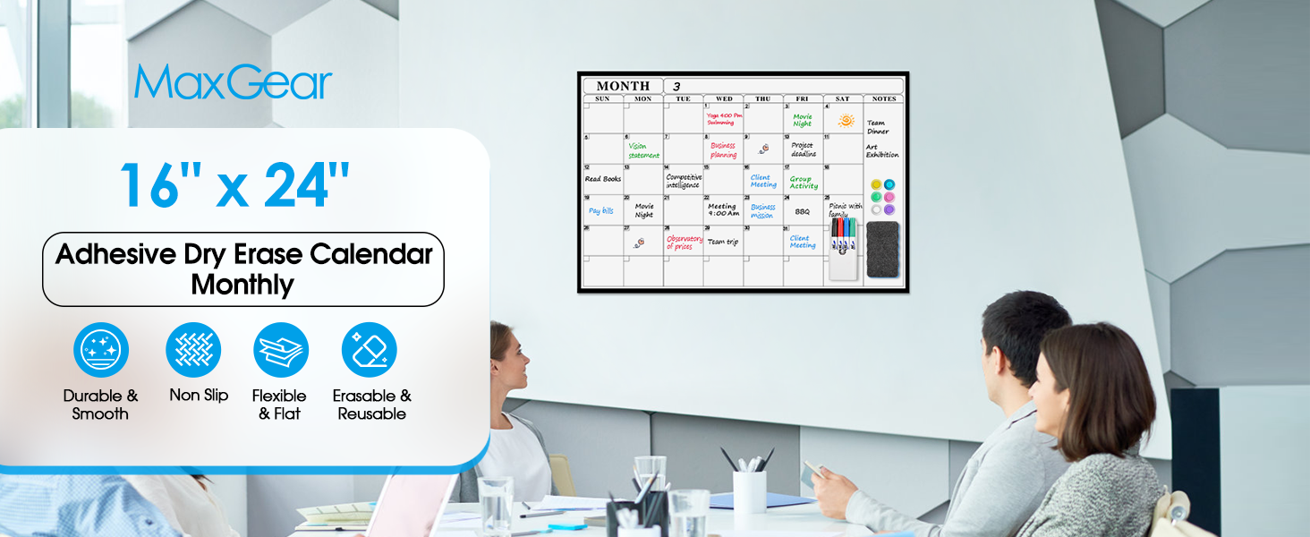 Dry Erase Calendar
