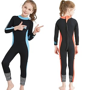 ASIAウエットスーツ（キッズ用） Amazon | ウエットスーツ 子ども 2.5mm 一体式 ワンピース