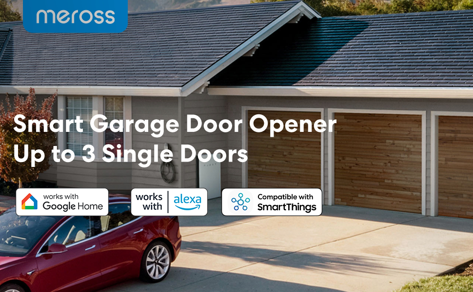 Smart Garage Door Opener Remote with External Antenna, Compatible with