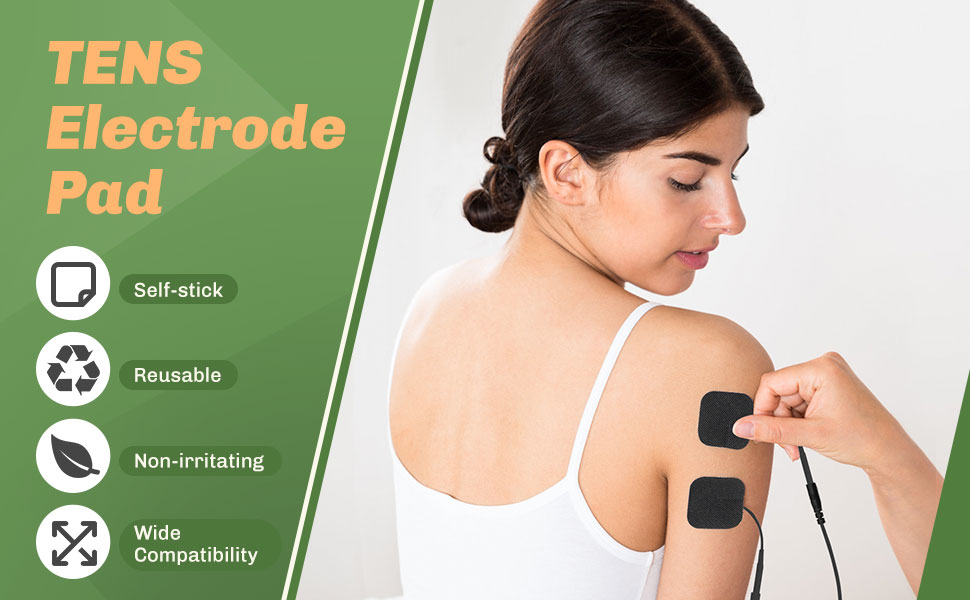 TENS Unit Pads Electrodes, 20 Pcs Adhesive Electrodes for TENS Machine