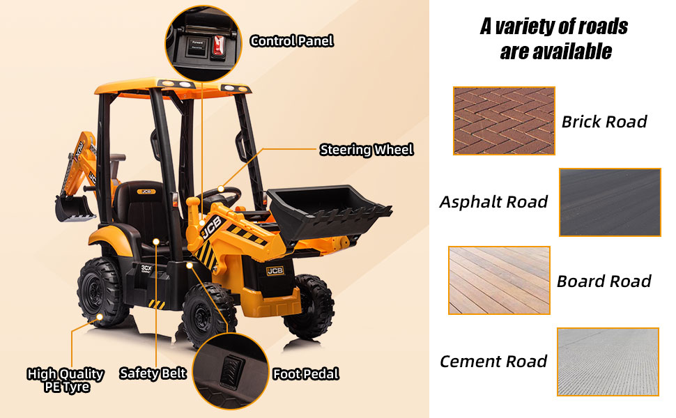 excavator ride on toy