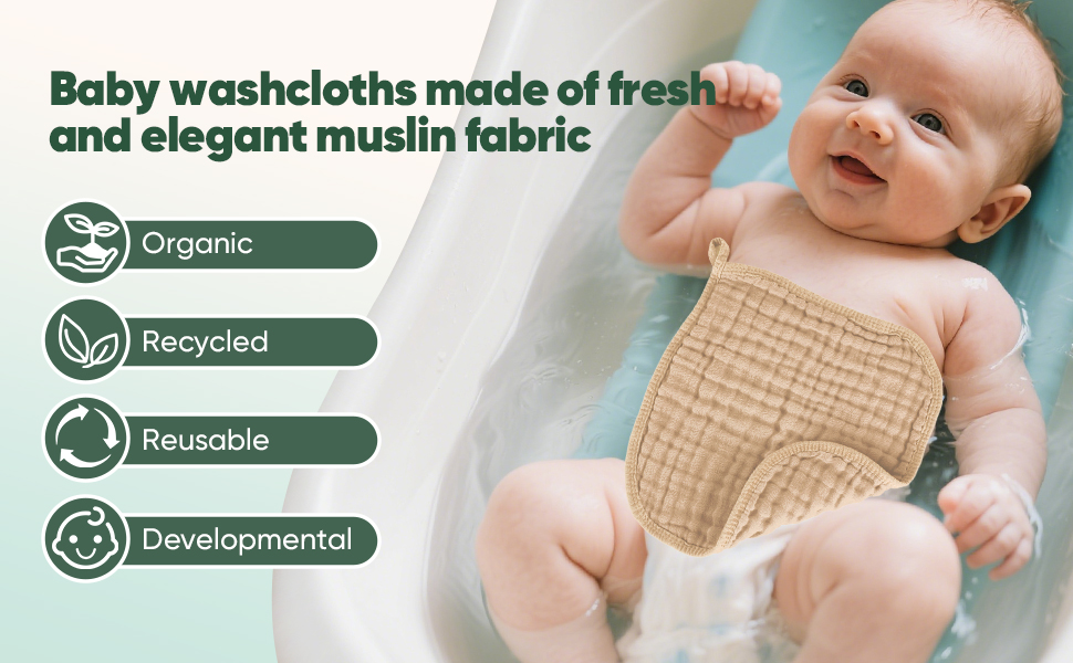 bamboo washcloths，newborn washcloths，baby wash clothes soft 