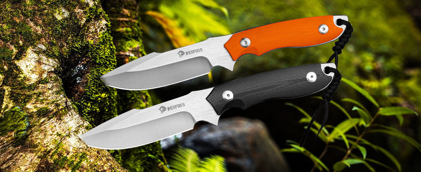 bushcraft knife fixed blade hunting knife with sheath