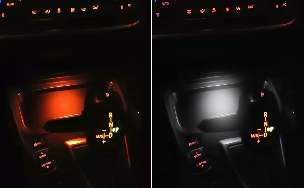 Jaronx Compatible with BMW LED Console Ambient Light for 1