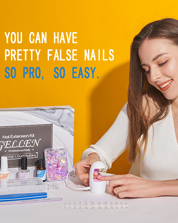gellen nail tips and glue gel kit fake nail acrylic nail kit press on false nail gel x nail kit