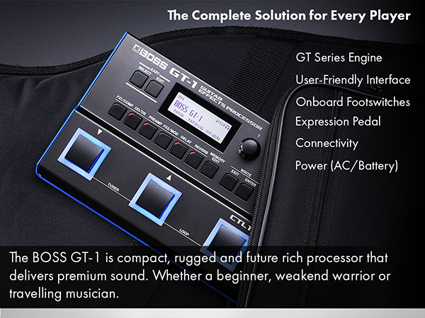Amazon.com: BOSS GT-1 Guitar Effects Processor Bundle with