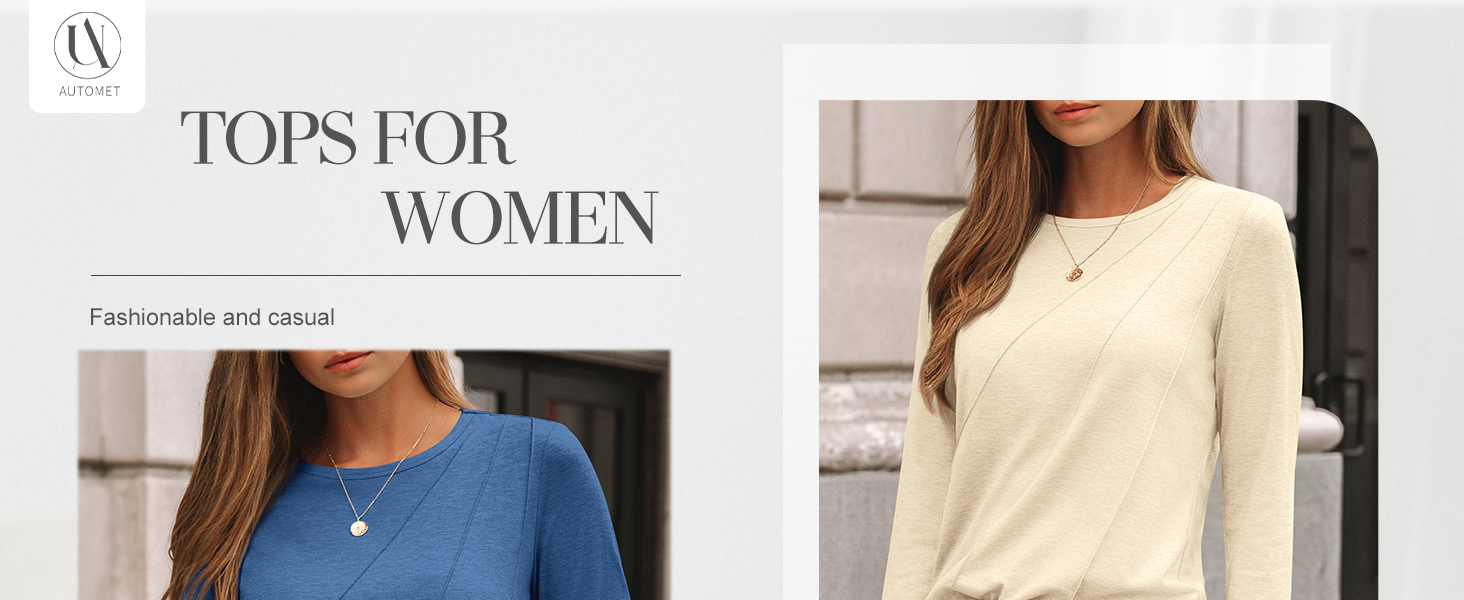 AUTOMET Womens Long Sleeve Shirts Pleated Crew Neck Casual Fall Fashion Tops Loose Fit Lightweight Girls Outfits Clothes 14 1