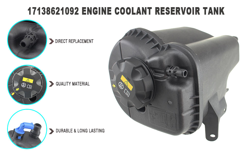 ⚠️RRT86⚠️ Amazon.com: PPNZQAUT 17138621092 Engine Coolant Reservoir