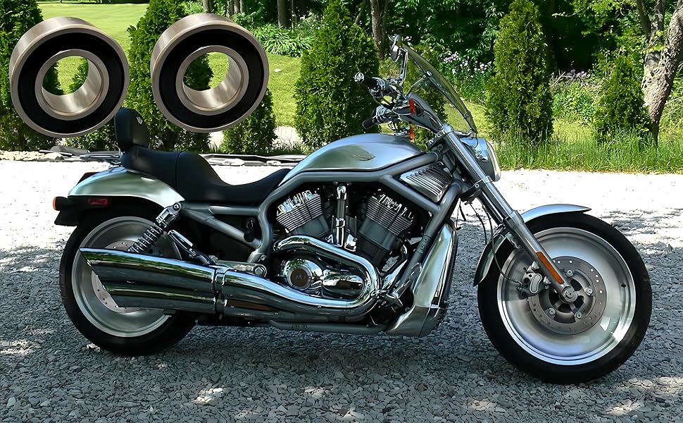 DEEG 2 PCS Front/Rear Wheel and Belt & Sprockets Bearing