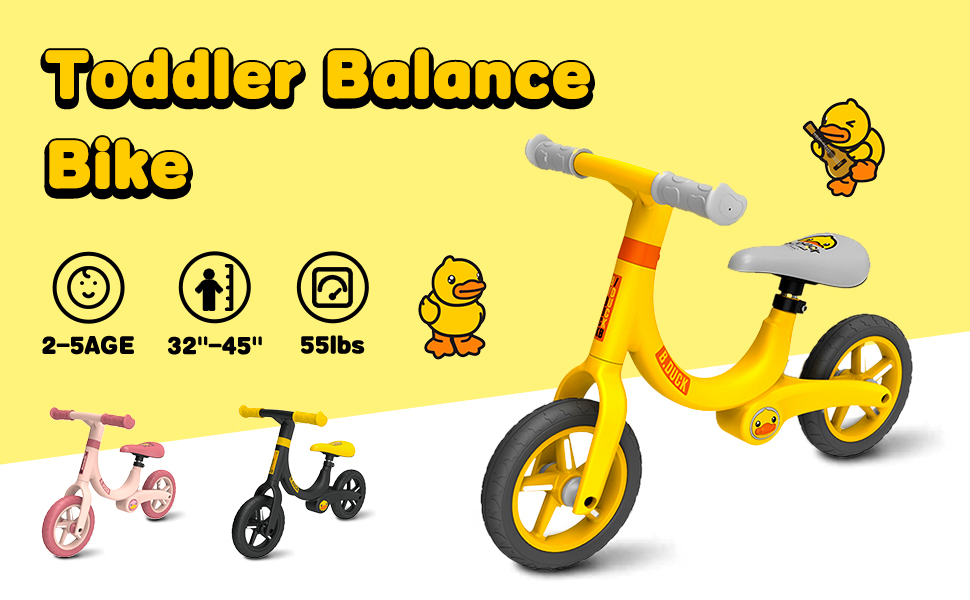 Luddy Toddler Balance Bike 2 Year Old, Age 24 Months to 5