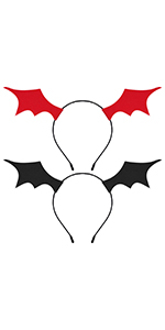 Women Bat Wing Headband Hair Clip Cat Ear Headband Fancy Halloween party Cosplay Costume 