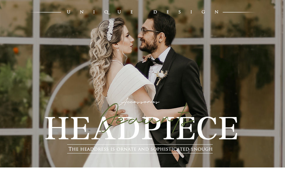 bride wedding hair piece