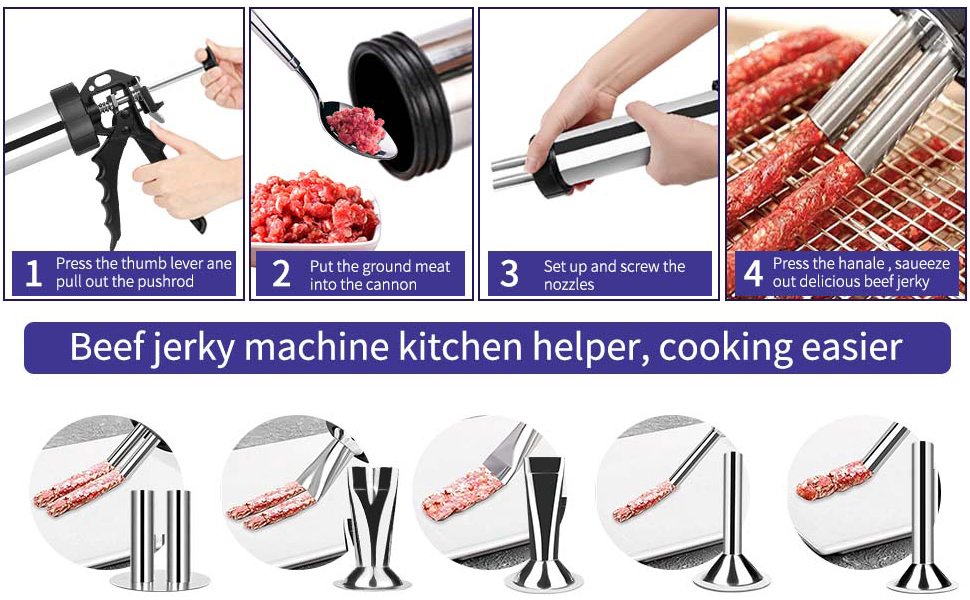 Professional Beef Jerky Gun Kits Stainless Steel Jerky Maker Jerky Maker Jerky