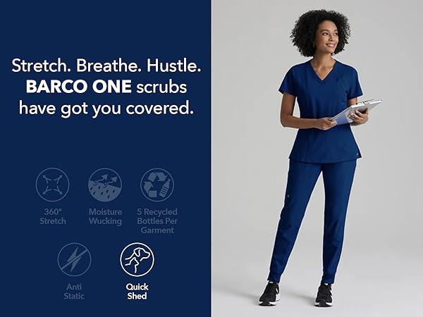 Amazon.com: BARCO One Stride Classic Fit Scrub Pant for Women