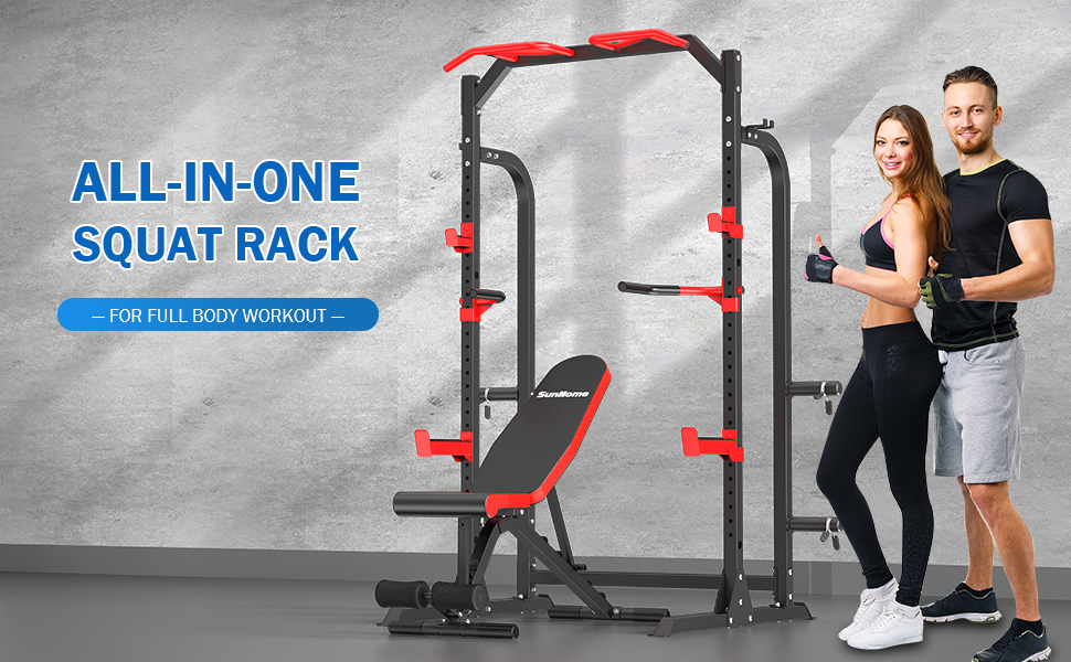 Multi-Functional Power Rack with Landmine Attachment