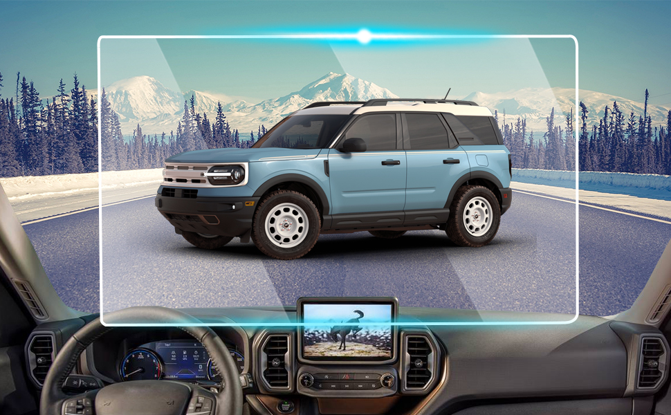 Ford Bronco Sport 2pcs tempered glass screen protector 8 inch