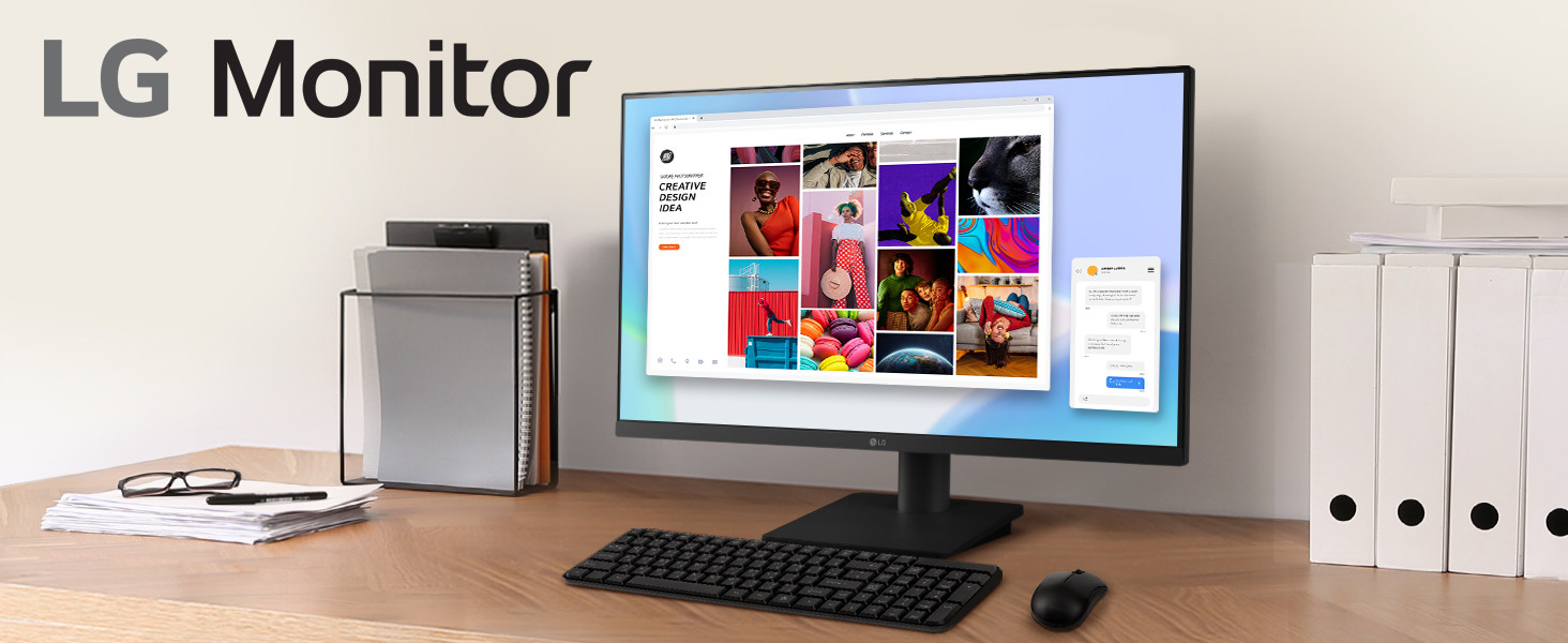 LG 27MS550-B (27 Inch) IPS Full HD (1920 x 1080) 100hz Monitor (Black) - Green Apple Compunet