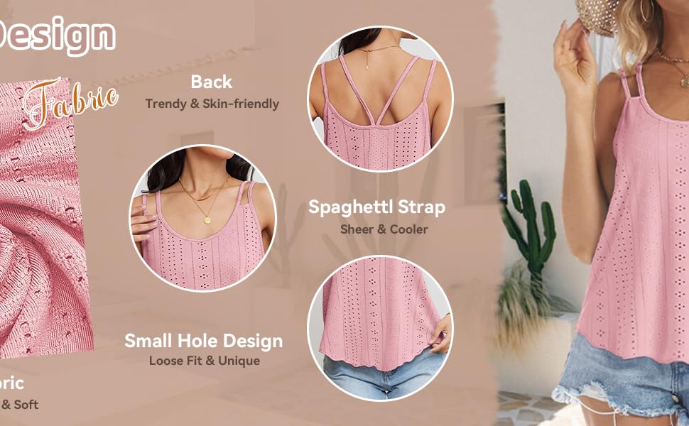 Eyelet Tops for womens 2025