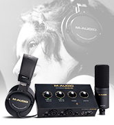 M-AUDIO M-TRACK DUO HD Producer Pack - Pro-Grade 2x2 USB-C Audio Interface for Mac, PC, iOS and A...