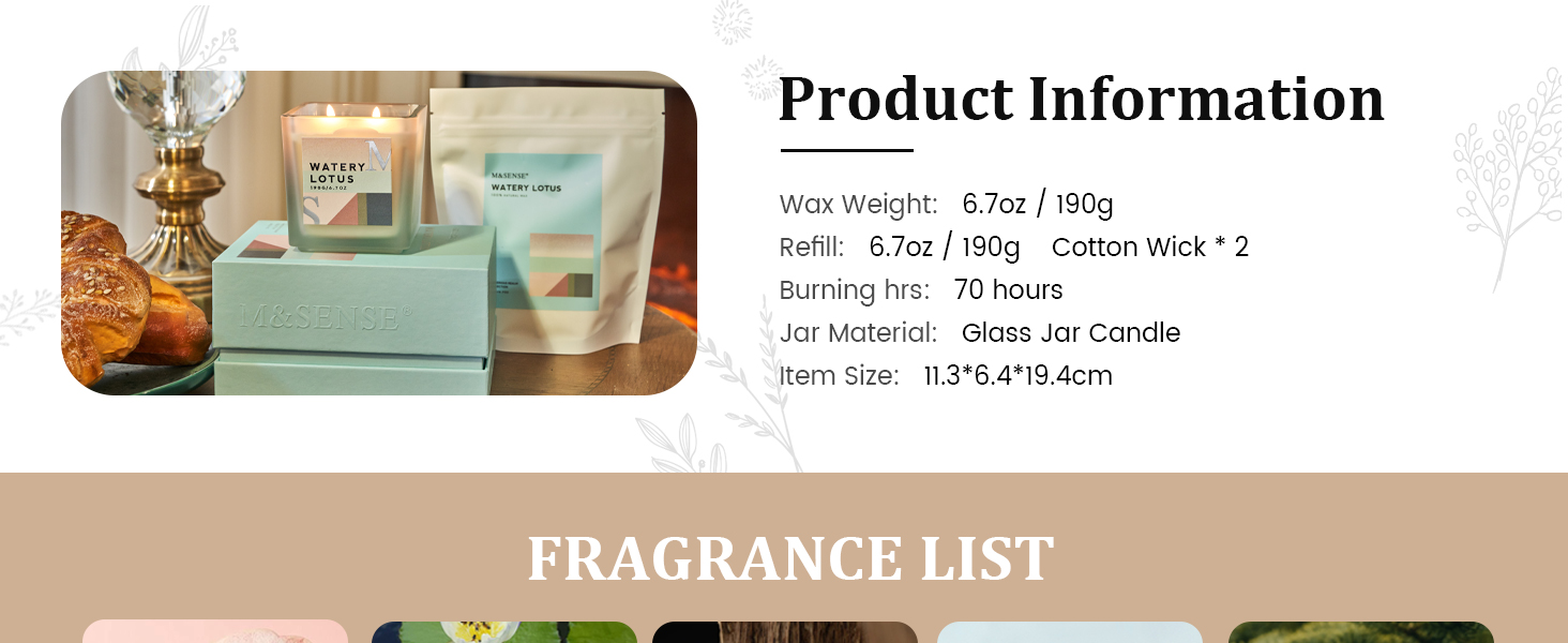 natural soy candles for home scented