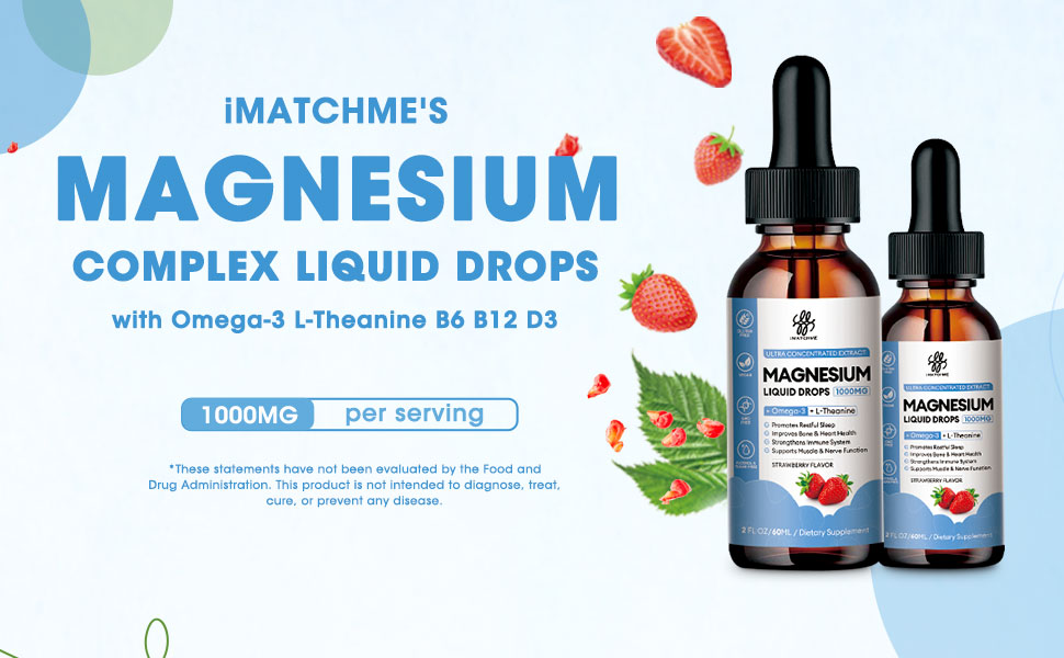 Magnesium Glycinate Liquid Drop with Citrate, Oxide and