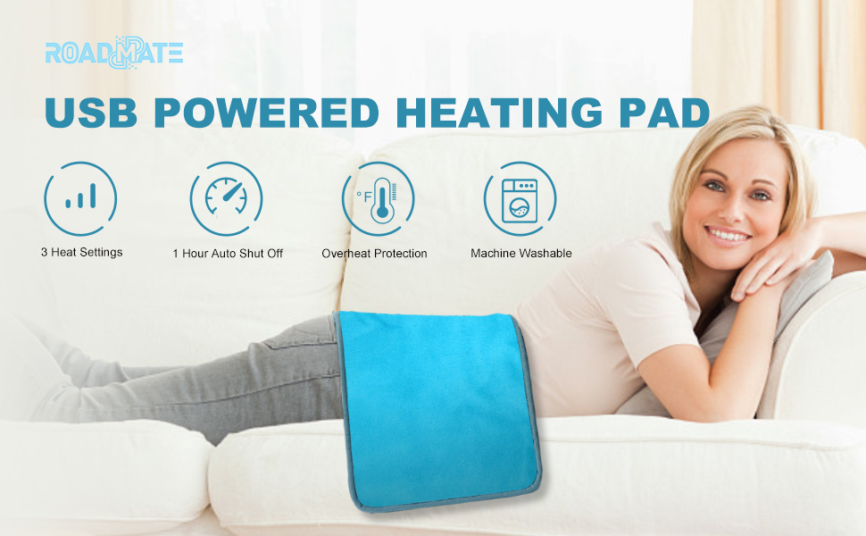 ROADDPMATE USB Heating pad for Back, Neck, and Shoulder