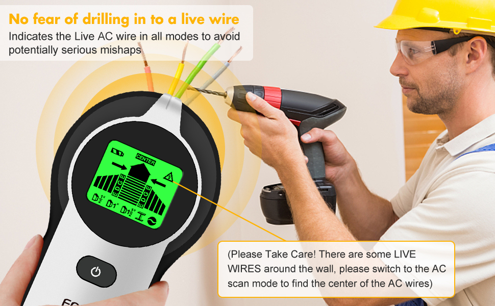 FOLAI New Stud Finder Wall Scanner 5 in 1/Electronic Stud Sensor/with