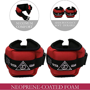 Water Gear Professional Aqua Cuffs - Aqu... 21 resistance band, ankle weights, leg weights, water weights for pool exercise set, exercise band