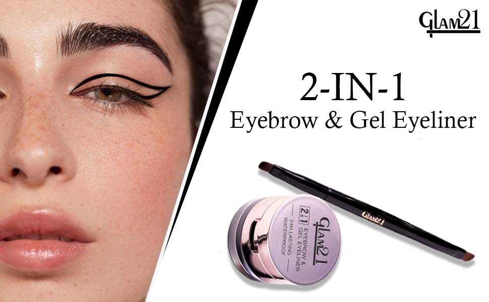 Glam21 2-in-1 Eyebrow & Gel Eyeliner