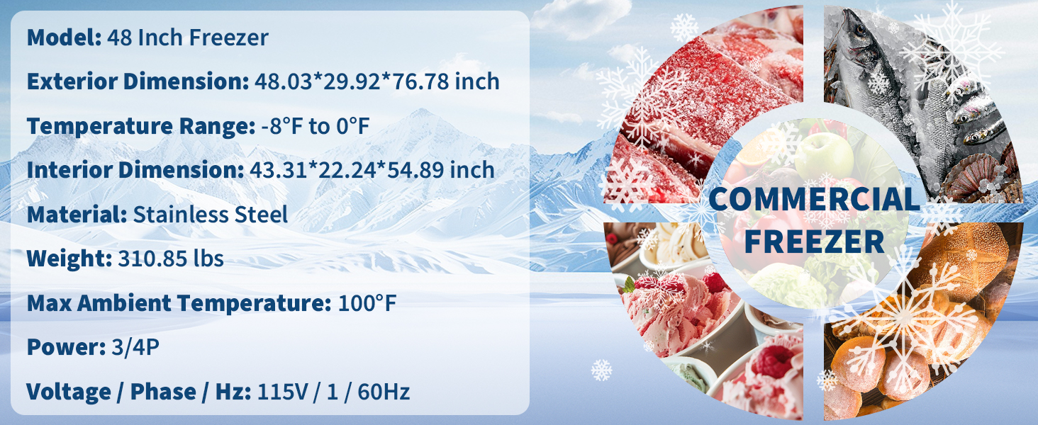 Commercial freezers