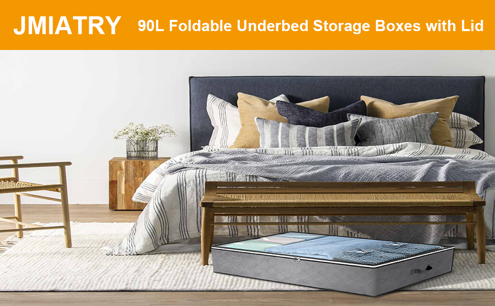 under bed storage box with lid