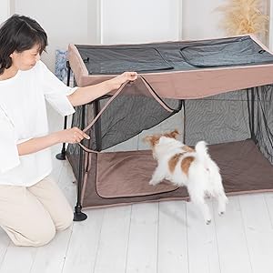 Amazon | PETSELECT (ペットセレクト) たためて洗える ペットサークル