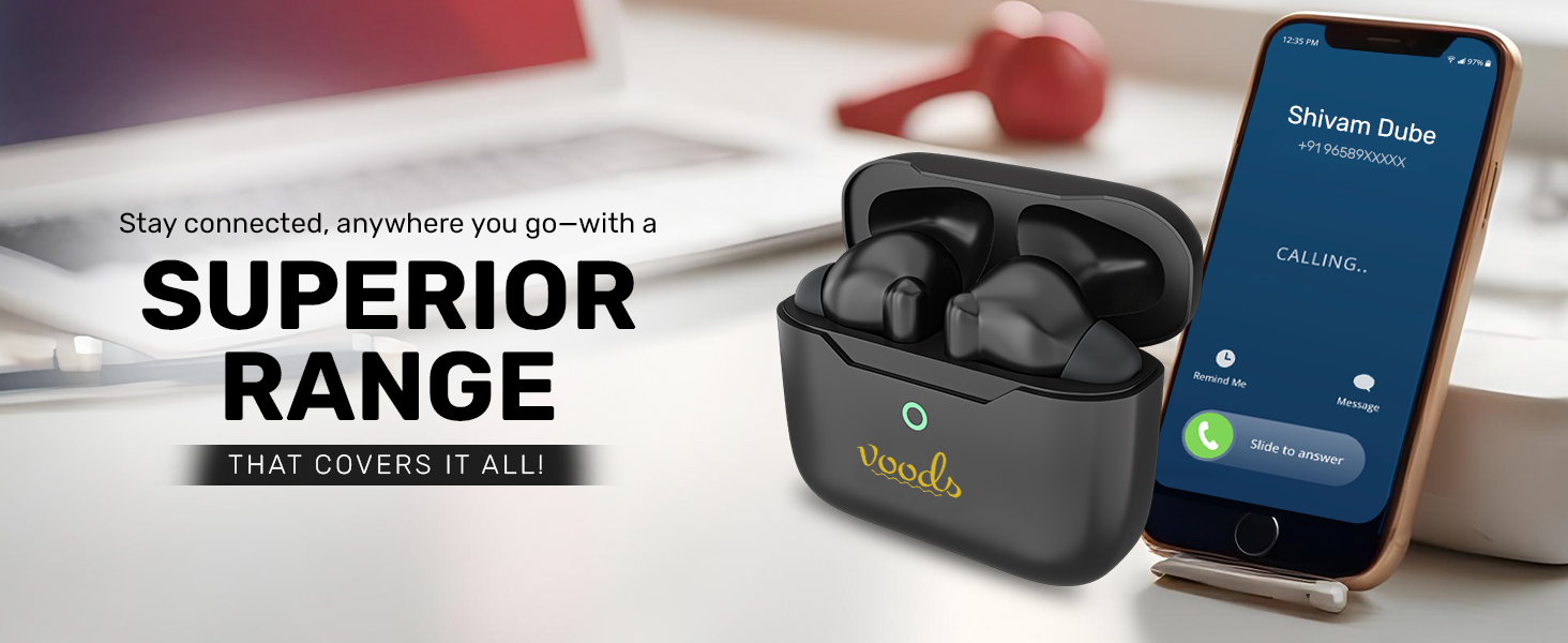 bluetooth calling buds by voods