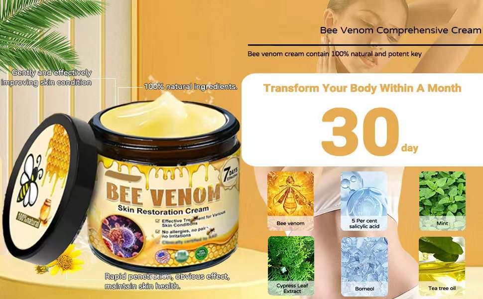 Bee Venom Skin Treatment Cream,bee venom comprehensive cream