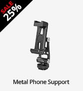 SmallRig Metal Phone Support with Cold Shoe Mount, Universal Cell Phone Mount Adapter Support Fre...