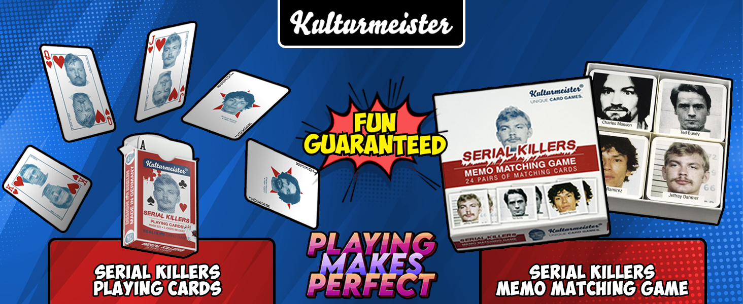 Kulturmeister Notorious Serial Killers Trump Card Game Unique