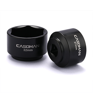 CASOMAN 7 Pieces 3/8" Drive Low Profile Oil Filter Socket Set