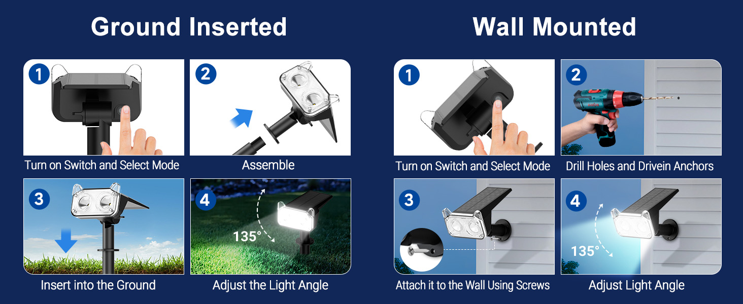 Solar Spot Lights Outdoor