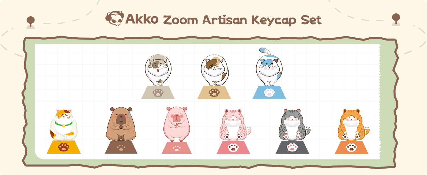 Akko Zoom Artisan Keycap Set