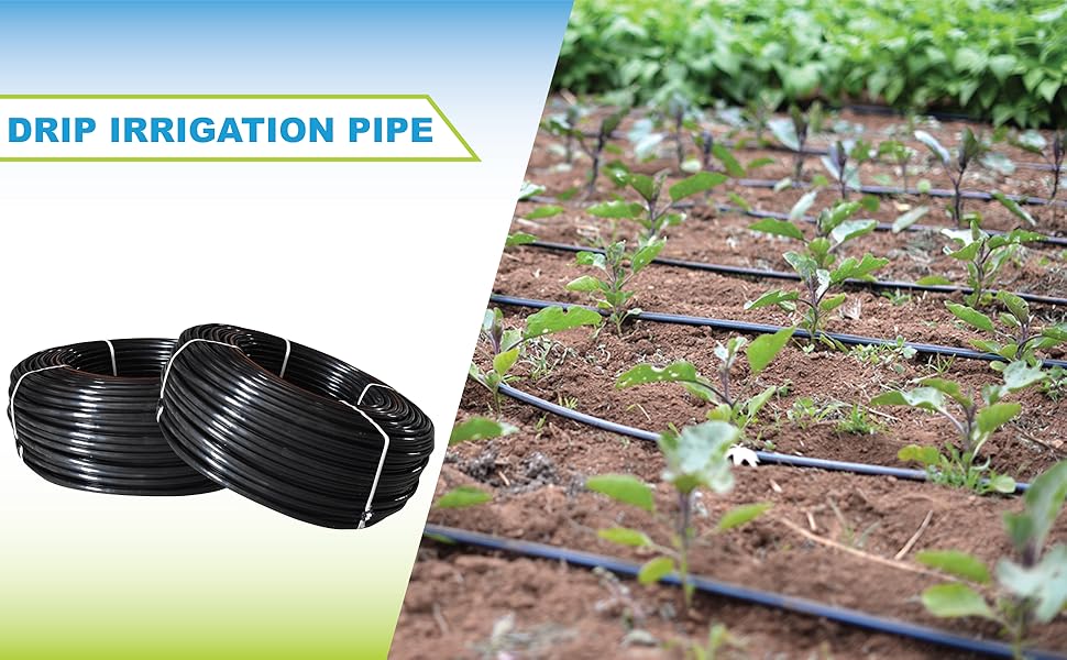 Mipatex Inline 16mm Drip Irrigation Pipe, Dripper at Each 40cm, 4 Litre