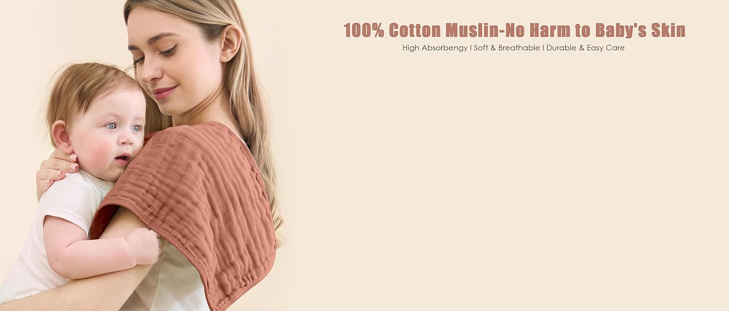 Muslin Baby Burp ClothesMuslin Baby Burp Clothes