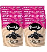 Darrell Lea Soft Australian Licorice, Original Black Flavor, 7 Ounce Bag (8-Pack) | Non-GMO, No P...