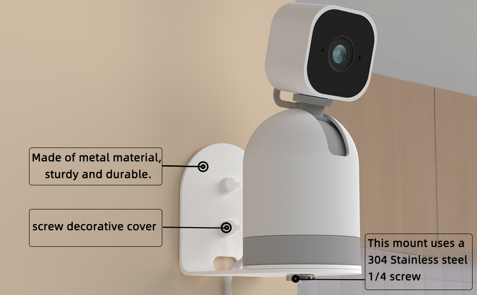 Zwolf Metal Wall Mount for Blink Mini Pan Tilt Camera