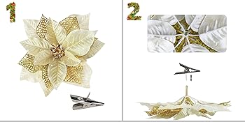 Poinsettia Christmas Decorations