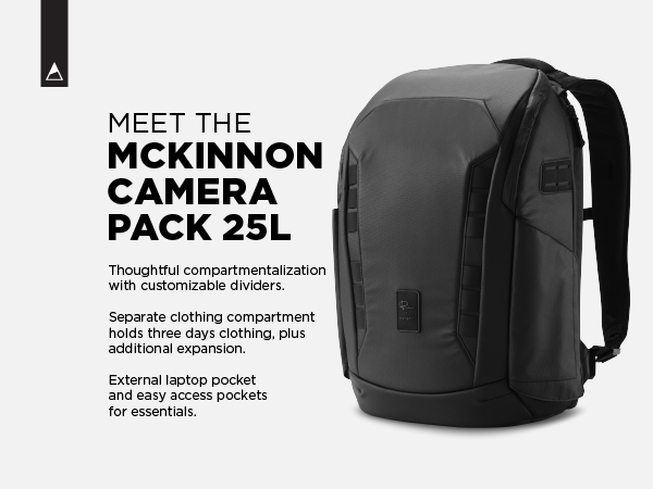 バッグ Peter McKinnon CAMERA BACKPACK 25L McKinnon Camera Pack 25L Backpack – NOMATIC