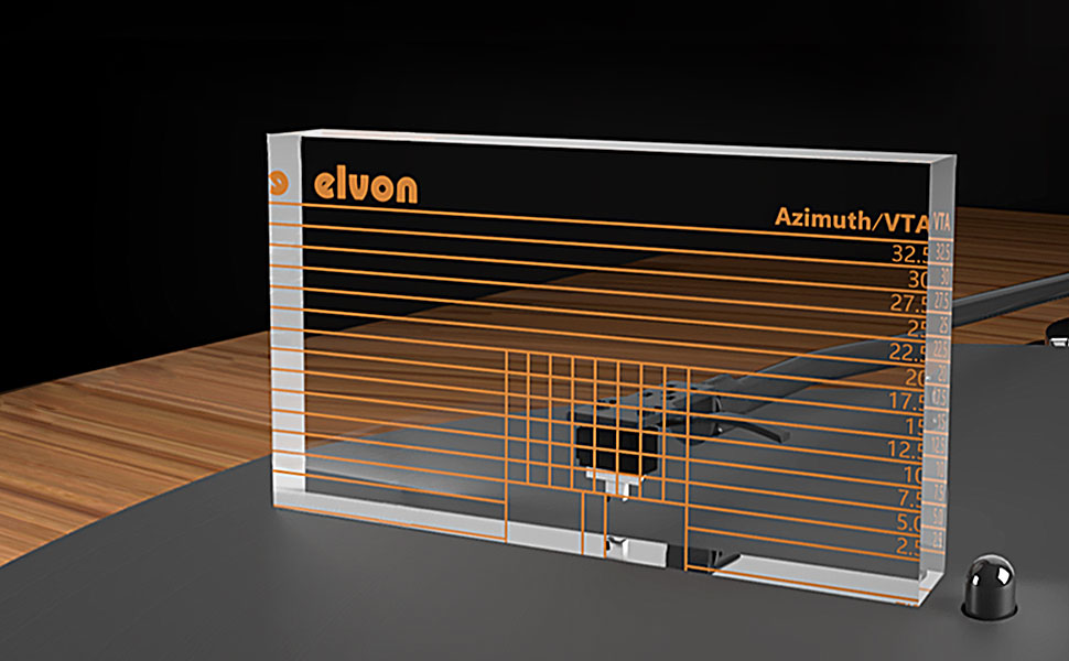 Facmogu VTA Verifier Ruler, VTA Azimuth Ruler Clear Acrylic Block Ruler
