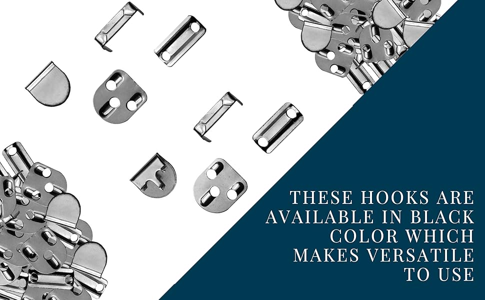 Lakesstory Metal Hooks & Eyes Closure No Sew Black Nickel