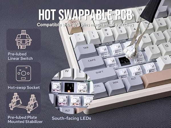 Galaxy100 wireless gaming keyboard