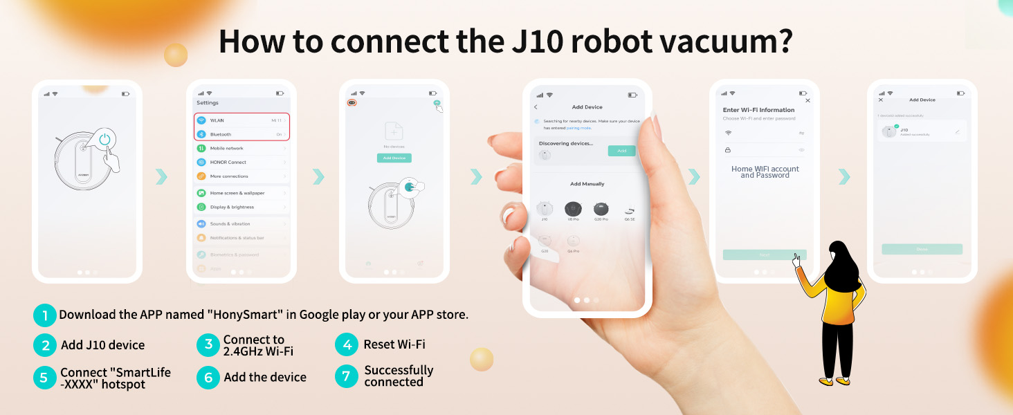 How to contact the J10 robot vacuum
